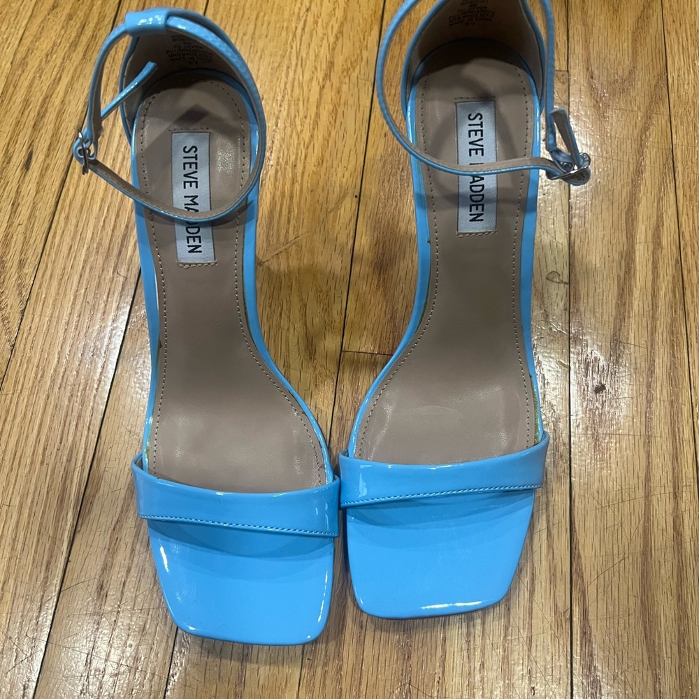 Steve Madden Sky Blue Heeled Sandals